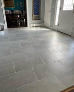 tiled floor